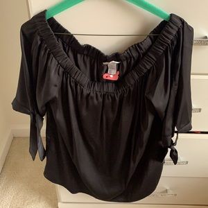 Off the shoulder top, Size 14, Black, H&M